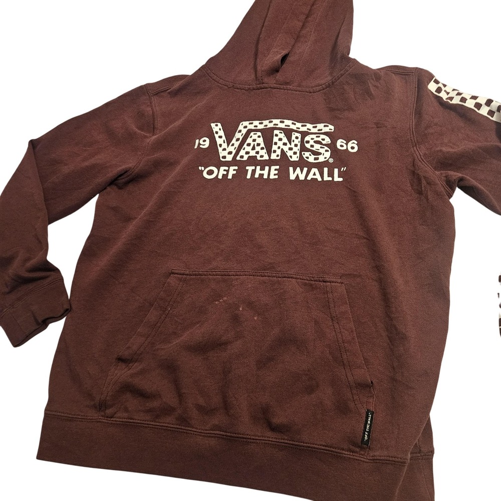Vans Hoodie Kids Large‎ Off The Wall 1966 Checkered Pullover Skate Sweatshirt